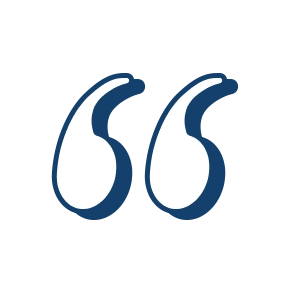 Quote Marks Blue and white quote marks.